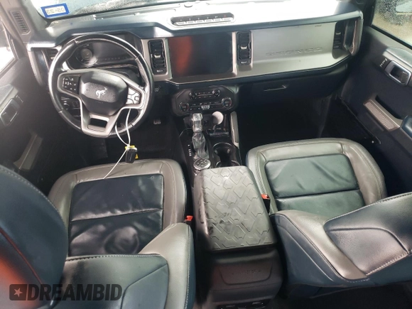 2021 Ford Bronco First Edition with VIN 1FMEE5EP0MLA42596, listed as a Copart auction lot 63210803 with Not Provided miles and . Bid and sale history available at DreamBid. Image 8.