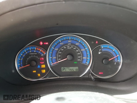 2009 Subaru Forester X with VIN JF2SH63639H796487, listed as a Copart auction lot 58366505 with 79,518 mi miles and Salvage title. Bid and sale history available at DreamBid. Image 9.
