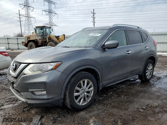 2017 Nissan Rogue SL with VIN JN8AT2MV3HW253310, listed as a Copart auction lot 46398615 with 99,546 mi miles and Salvage Title. Bid and sale history available at carsss.com. Image 1.