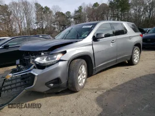 2019 Chevrolet Traverse LS with VIN 1GNERFKW1KJ273369, listed as a Copart auction lot 45704375 with 64,548 mi miles and Salvage Title. Bid and sale history available at carsss.com. Image 1.
