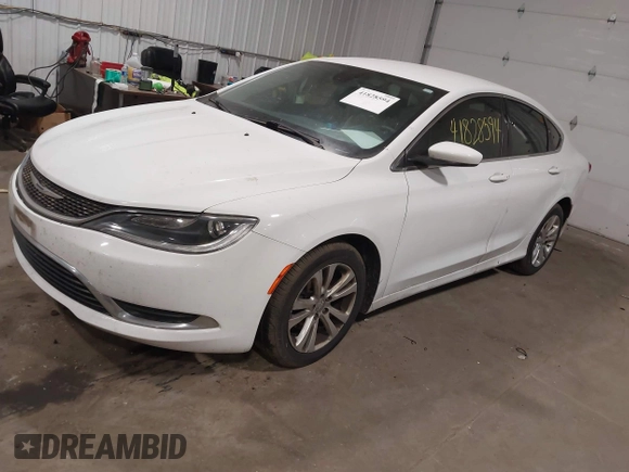 2015 Chrysler 200 Limited with VIN 1C3CCCAB6FN693470, listed as a IAAI auction lot 41828594 with 130,277 mi miles. Bid and sale history available at carsss.com. Image 2.