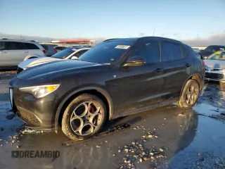 2022 Alfa Romeo Stelvio Ti with VIN ZASPAKBN9N7D46067, listed as a Copart auction lot 43237755 with 47,375 mi miles and Clean Title. Bid and sale history available at carsss.com. Image 1.