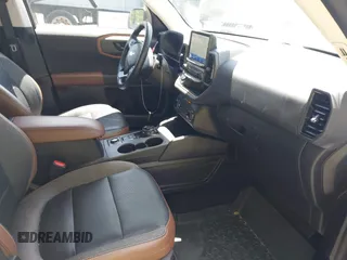 2022 Ford Bronco Sport Outer Banks с VIN 3FMCR9C6XNRD29721, выставлен на аукционе IAAI как лот 42318060 с пробегом 41 262 миль миль и . История ставок и продаж доступна на DreamBid. Изображение 5.