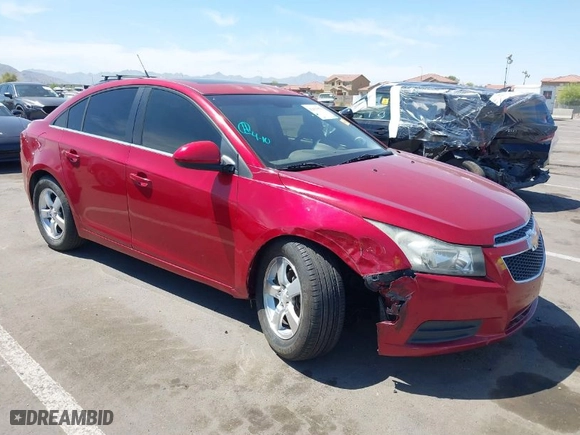 2012 Chevrolet Cruze LT w/1LT with VIN 1G1PF5SC0C7138806, listed as a IAAI auction lot 42013670 with 165,944 mi miles. Bid and sale history available at carsss.com. Image 1.