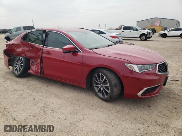 2019 Acura TLX with VIN 19UUB2F3XKA004967, listed as a Copart auction lot 51589345 with 97,325 mi miles and Salvage title. Bid and sale history available at DreamBid. Image 4.