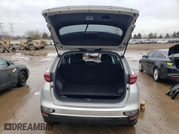 2020 Kia Sportage LX with VIN KNDPM3AC2L7806978, listed as a Copart auction lot 46620605 with 37,842 mi miles and Salvage Title. Bid and sale history available at carsss.com. Image 6.