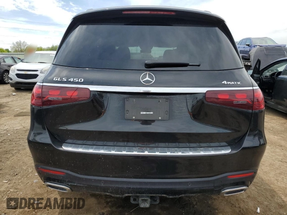 2024 Mercedes-Benz GLS 450 with VIN 4JGFF5KE6RB165577, listed as a Copart auction lot 56456895 with 15,025 mi miles and Clean title. Bid and sale history available at DreamBid. Image 6.