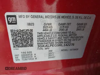 2024 GMC Terrain SLT с VIN 3GKALPEG5RL142276, выставлен на аукционе IAAI как лот 41862017 с пробегом 51 053 миль миль и . История ставок и продаж доступна на DreamBid. Изображение 9.