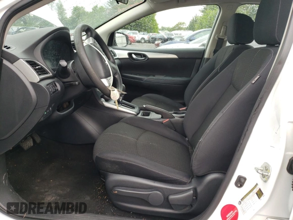 2017 Nissan Sentra S with VIN 3N1AB7AP4HY310918, listed as a Copart auction lot 56712545 with 142,360 mi miles and Salvage title. Bid and sale history available at DreamBid. Image 7.