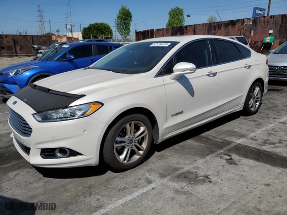 2015 Ford Fusion Titanium Hybrid with VIN 3FA6P0RUXFR245253, listed as a Copart auction lot 52189475 with 164,876 mi miles and Salvage Title. Bid and sale history available at carsss.com. Image 1.