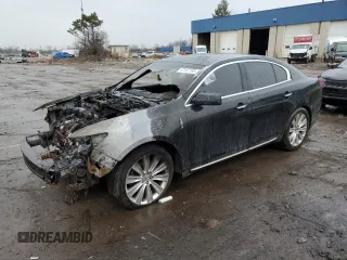 2013 Lincoln MKS EcoBoost with VIN 1LNHL9FT8DG615484, listed as a Copart auction lot 47197185 with 0 mi miles and Clean Title. Bid and sale history available at carsss.com. Image 1.