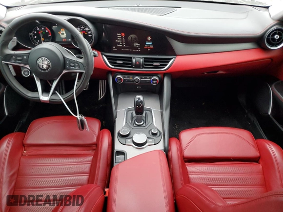 2018 Alfa Romeo Giulia Ti Sport with VIN ZARFAECN3J7593265, listed as a Copart auction lot 41081103 with 37,823 mi miles. Bid and sale history available at carsss.com. Image 8.