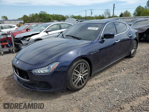 2015 Maserati Ghibli S Q4 z VIN ZAM57RTA1F1161983, wystawiony jako Copart lot #54793155 z przebiegiem 102 487 mil mil oraz Tytuł czysty. Historia ofert i sprzedaży dostępna na DreamBid. Obrazek 1.