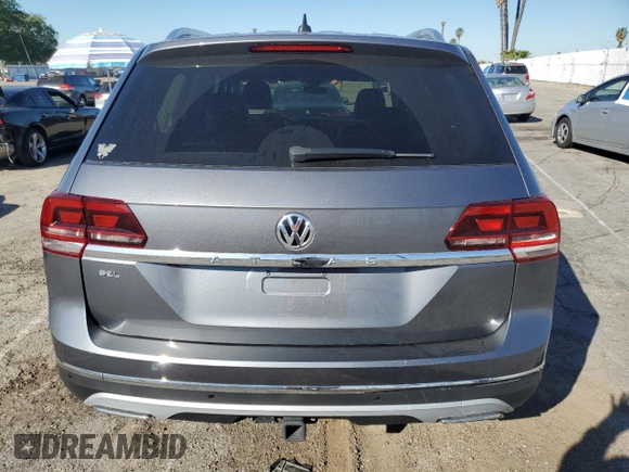 2018 Volkswagen Atlas SEL with VIN 1V2ER2CA5JC546559, listed as a Copart auction lot 47027515 with 43,524 mi miles and Salvage title. Bid and sale history available at DreamBid. Image 6.