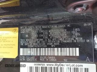 2009 Lexus RX 350 with VIN 2T2GK31U29C075504, listed as a IAAI auction lot 41757671 with 168,118 mi miles and . Bid and sale history available at DreamBid. Image 9.