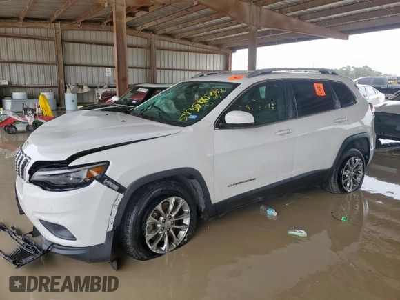 2020 Jeep Cherokee Lux with VIN 1C4PJLLX8LD525066, listed as a Copart auction lot 59350035 with 53,640 mi miles and Salvage title. Bid and sale history available at DreamBid. Image 1.
