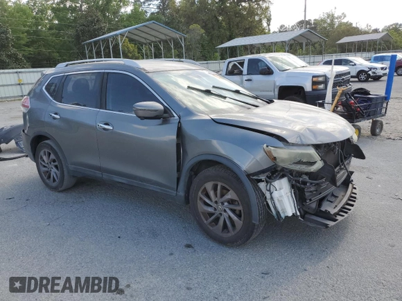 2016 Nissan Rogue SL with VIN 5N1AT2MT8GC754358, listed as a Copart auction lot 53604635 with 153,405 mi miles and Salvage Title. Bid and sale history available at carsss.com. Image 4.