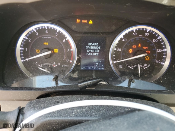 2016 Toyota Highlander LE with VIN 5TDZARFH3GS022622, listed as a Copart auction lot 46581685 with 107,316 mi miles and Salvage Title. Bid and sale history available at carsss.com. Image 9.