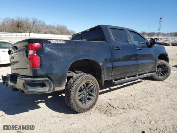 2019 Chevrolet Silverado 1500 LT Trail Boss with VIN 3GCPYFED4KG131856, listed as a Copart auction lot 47033695 with 47,187 mi miles and Salvage Title. Bid and sale history available at carsss.com. Image 3.