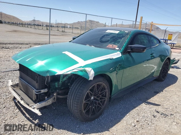 2022 BMW M4 Competition z VIN WBS33AZ00NCH99373, wystawiony jako Copart lot #53311544 z przebiegiem 22 471 mil mil oraz Szkoda całkowita • Salvage title. Historia ofert i sprzedaży dostępna na DreamBid. Obrazek 1.