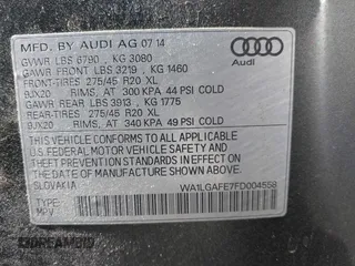 2015 Audi Q7 Premium Plus с VIN WA1LGAFE7FD004558, выставлен на аукционе IAAI как лот 42286634 с пробегом 102 233 миль миль и . История ставок и продаж доступна на DreamBid. Изображение 9.