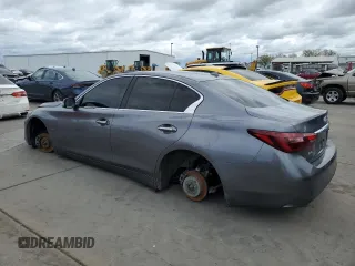 2018 Infiniti Q50 3.0t LUXE with VIN JN1EV7AR3JM610873, listed as a Copart auction lot 48164755 with 107,018 mi miles and Salvage Title. Bid and sale history available at carsss.com. Image 2.