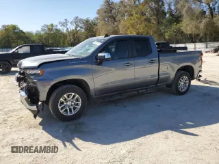 2020 Chevrolet Silverado 1500 LT with VIN 1GCRYDED2LZ341404, listed as a Copart auction lot 48858375 with 80,402 mi miles and Salvage Title. Bid and sale history available at DreamBid. Image 1.