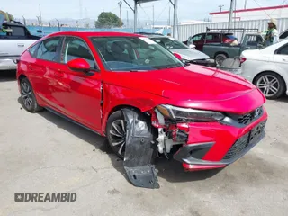 2024 Honda Civic EX-L z VIN 19XFL1H71RE029553, wystawiony jako IAAI lot #41709160 z przebiegiem 5 318 mil mil oraz . Historia ofert i sprzedaży dostępna na DreamBid. Obrazek 1.