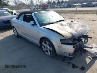 2006 Audi A4 3.0L with VIN WAUDT48HX6K001760, listed as a IAAI auction lot 41803059 with 1 mi miles. Bid and sale history available at carsss.com. Image 1.