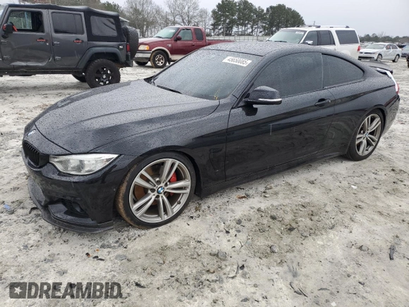 2017 BMW 4 Series 440i with VIN WBA4P1C55HK522257, listed as a Copart auction lot 45650085 with 89,002 mi miles and Salvage Title. Bid and sale history available at carsss.com. Image 1.