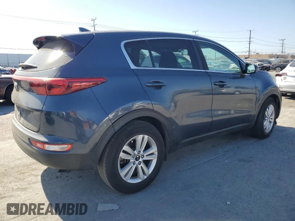 2018 Kia Sportage LX with VIN KNDPM3AC9J7321380, listed as a Copart auction lot 46632385 with 120,185 mi miles and Salvage Title. Bid and sale history available at carsss.com. Image 3.