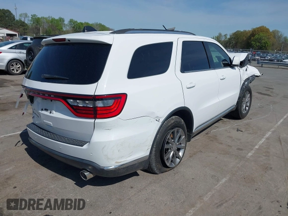 2018 Dodge Durango SXT with VIN 1C4RDJAG4JC317549, listed as a IAAI auction lot 41925323 with 119,007 mi miles and . Bid and sale history available at DreamBid. Image 4.