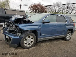 2016 GMC Terrain SLE with VIN 2GKALMEK1G6221285, listed as a Copart auction lot 51873355 with 105,890 mi miles and Salvage Title. Bid and sale history available at carsss.com. Image 1.