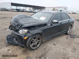 2009 Mercedes-Benz C-Class 3.0L Sport with VIN WDDGF54X59R050814, listed as a IAAI auction lot 41354847 with 144,945 mi miles. Bid and sale history available at carsss.com. Image 2.