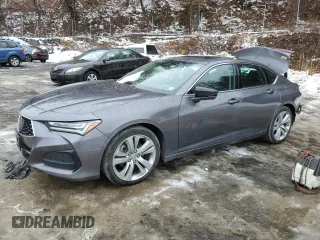 2021 Acura TLX w/Technology Package with VIN 19UUB6F48MA001374, listed as a Copart auction lot 44976495 with 31,888 mi miles and Salvage Title. Bid and sale history available at carsss.com. Image 1.