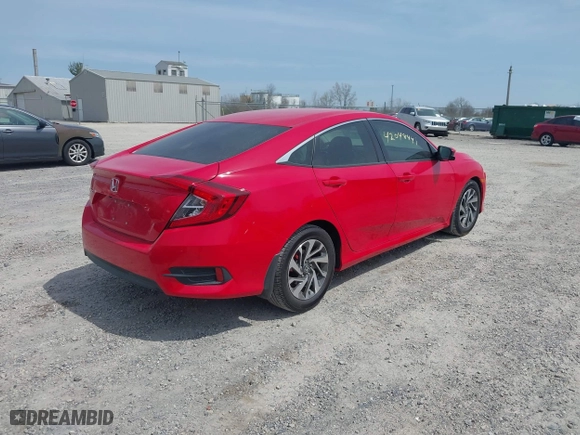 2016 Honda Civic Sedan EX with VIN 2HGFC2F72GH548171, listed as a IAAI auction lot 42048441 with 51,873 mi miles. Bid and sale history available at carsss.com. Image 4.