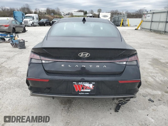 2025 Hyundai Elantra N Line z VIN KMHLR4DF5SU872495, wystawiony jako Copart lot #49594045 z przebiegiem 532 mil mil oraz Szkoda całkowita • Salvage title. Historia ofert i sprzedaży dostępna na DreamBid. Obrazek 6.