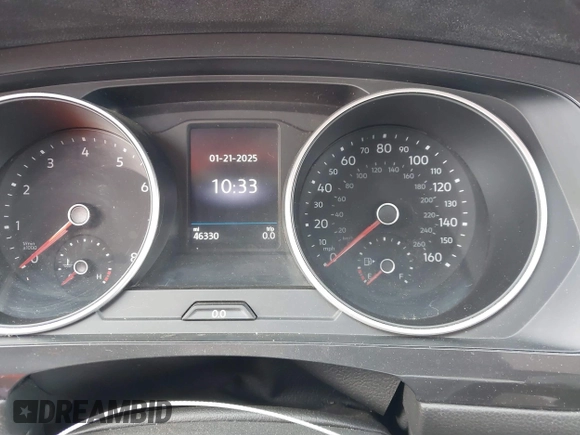 2020 Volkswagen Tiguan S with VIN 3VV0B7AXXLM080652, listed as a IAAI auction lot 41379678 with 46,330 mi miles and . Bid and sale history available at DreamBid. Image 7.