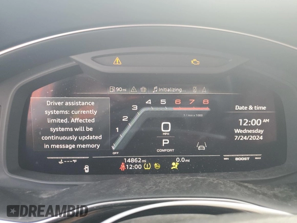 2023 Audi SQ8 Premium Plus z VIN WA1AWBF13PD044912, wystawiony jako Copart lot #70429284 z przebiegiem 14 862 mil mil oraz Czysty tytuł • Clean title. Historia ofert i sprzedaży dostępna na DreamBid. Obrazek 9.