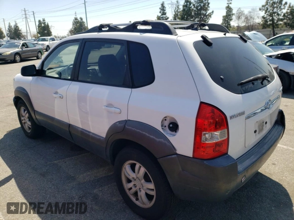 2007 Hyundai Tucson SE with VIN KM8JN72D27U590327, listed as a Copart auction lot 51072574 with 90,511 mi miles and Salvage Title. Bid and sale history available at carsss.com. Image 2.