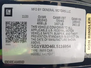 2020 Chevrolet Corvette 3LT with VIN 1G1Y82D46L5116954, listed as a IAAI auction lot 39008676 with 8,980 mi miles. Bid and sale history available at carsss.com. Image 9.