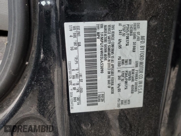 2003 Ford Expedition XLT Value with VIN 1FMPU16W03LA53090, listed as a Copart auction lot 45536955 with 139,944 mi miles and Salvage Title. Bid and sale history available at carsss.com. Image 13.