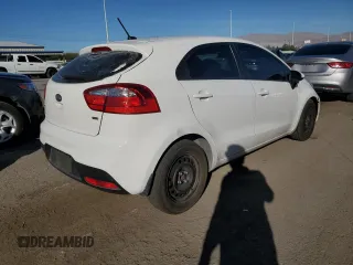 2012 Kia Rio LX with VIN KNADM5A30C6039861, listed as a Copart auction lot 80393173 with 114,773 mi miles and Salvage Title. Bid and sale history available at carsss.com. Image 3.