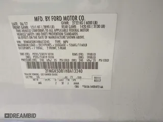 2017 Ford Flex Limited with VIN 2FMGK5D81HBA13240, listed as a IAAI auction lot 41694206 with 113,356 mi miles. Bid and sale history available at carsss.com. Image 9.