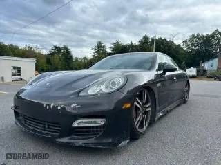 2011 Porsche Panamera Turbo with VIN WP0AC2A7XBL090181, listed as a Copart auction lot 73190414 with 93,543 mi miles and Clean Title. Bid and sale history available at carsss.com. Image 1.