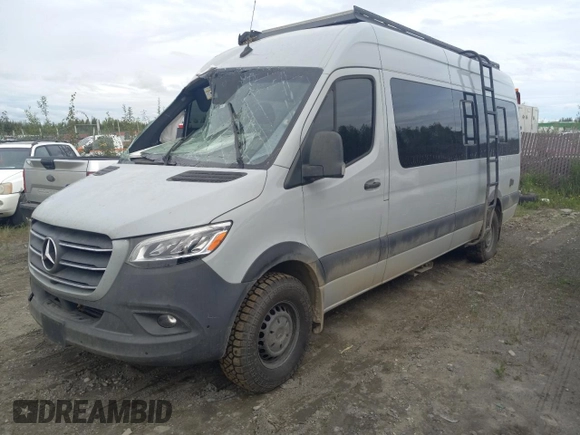2021 Mercedes-Benz Sprinter with VIN W1W4DCHY5MT051536, listed as a Copart auction lot 78550074 with 38,660 mi miles and Salvage Title. Bid and sale history available at DreamBid. Image 1.