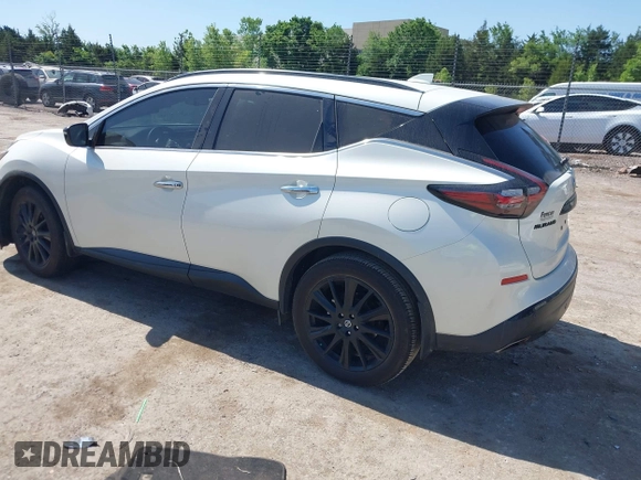 2022 Nissan Murano SV z VIN 5N1AZ2BJ5NC127825, wystawiony jako IAAI lot #42236711 z przebiegiem 65 183 mil mil oraz . Historia ofert i sprzedaży dostępna na DreamBid. Obrazek 3.