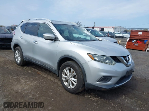 2015 Nissan Rogue SL with VIN 5N1AT2MV7FC764959, listed as a IAAI auction lot 41997813 with 37,129 mi miles and . Bid and sale history available at carsss.com. Image 1.