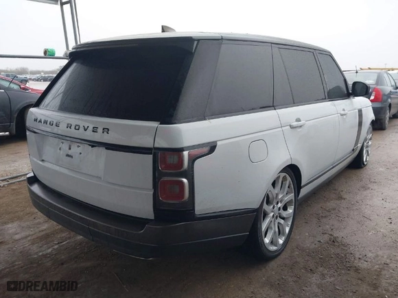 2018 Land Rover Range Rover with VIN SALGS5RE7JA509883, listed as a IAAI auction lot 41421571 with 90,187 mi miles. Bid and sale history available at carsss.com. Image 4.