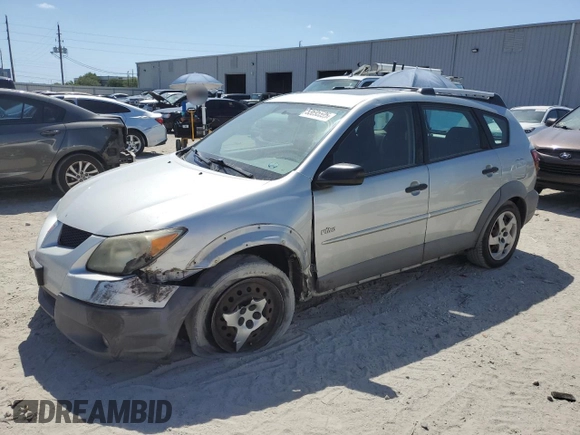 2003 Pontiac Vibe with VIN 5Y2SL62833Z407834, listed as a Copart auction lot 53695595 with 124,783 mi miles and Clean Title. Bid and sale history available at carsss.com. Image 1.